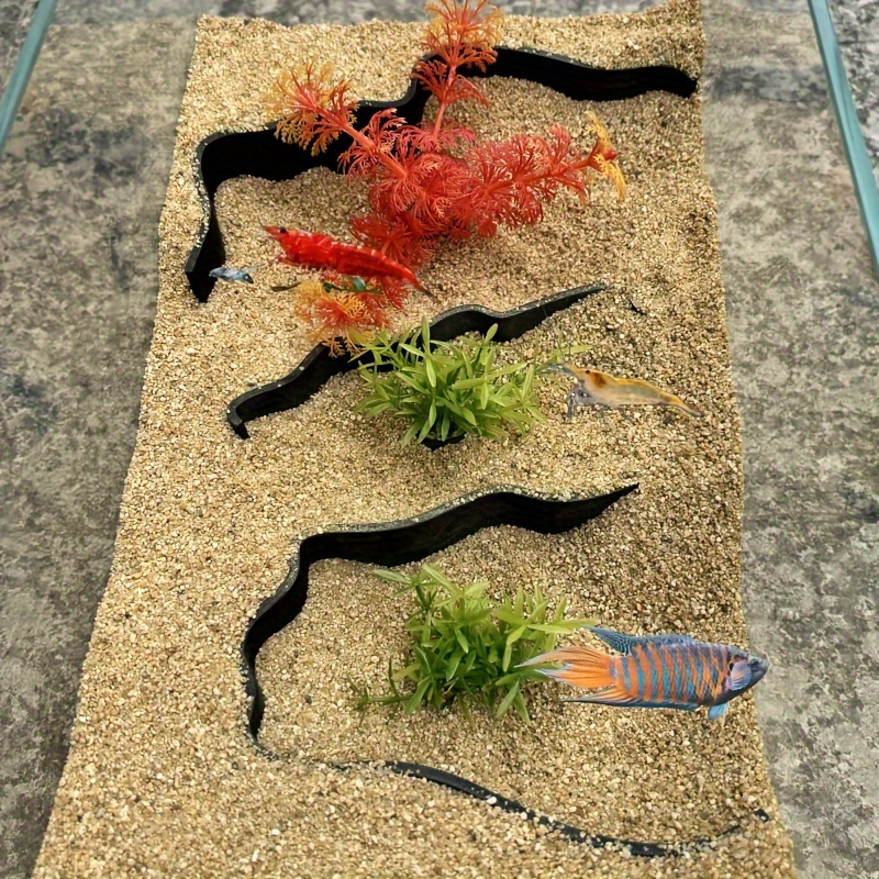 Aquarium Fish Zone - ผนังแยกตู้ปลา3ชิ้น | สร้างเขตผจญภัยสำหรับปลากุ้งปลาฯลฯ | ภูมิทัศน์ของตู้ปลา