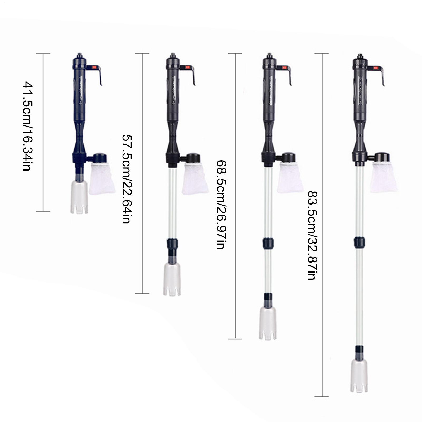 Aquarium Fish Electric - เครื่องทำความสะอาดกรวดในตู้ปลาแบบใช้ไฟฟ้า ใช้พลังงานจาก USB เครื่องดูดตะกอนในตู้ปลา เครื่องเปลี่ยนน้ำแบบไซฟอน เครื่องล้างกรวด