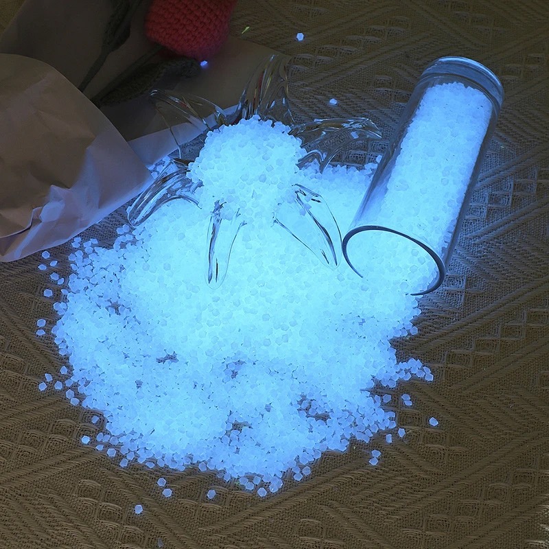 Aquarium Fish Glow In The Dark - 1000 ชิ้น 3-5 มิลลิเมตรทรายเรืองแสงใน Dark Pebbles
