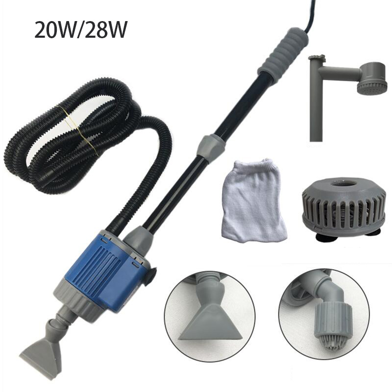 Aquarium Fish Electric - ปั๊มน้ำเปลี่ยนน้ำในตู้ปลาไฟฟ้า 20/28 วัตต์ อุปกรณ์ทำความสะอาดตู้ปลา เครื่องเปลี่ยนน้ำ ทำความสะอาดกรวด