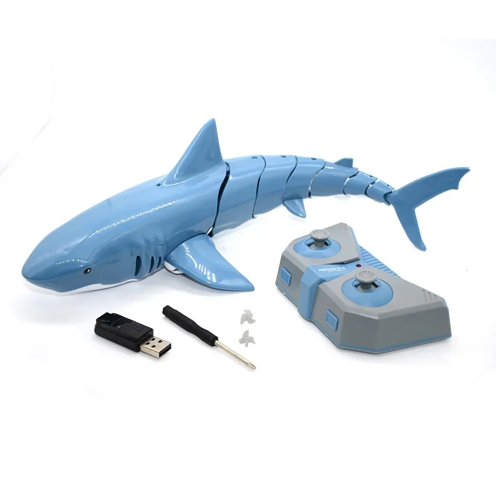 Aquarium Fish Electric - ของเล่นฉลามบังคับวิทยุ RC แบบไบโอนิค, ของเล่นปลาไฟฟ้าจำลองมอเตอร์กันน้ำ ของเล่นโยกในสระน้ำสำหรับเด็กในช่วงฤดูร้อน