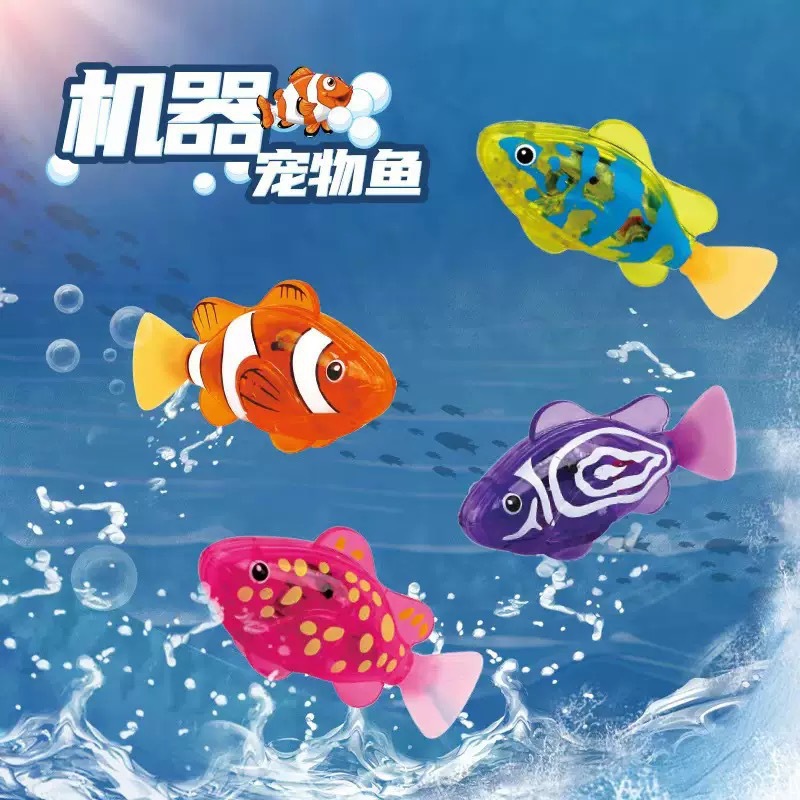 Aquarium Fish Electric - ของเล่นปลาไฟฟ้าขายดี ปลาหุ่นยนต์เรืองแสงเหมือนจริง ของเล่นสัตว์เลี้ยงอิเล็กทรอนิกส์สำหรับเล่นในห้องน้ำ