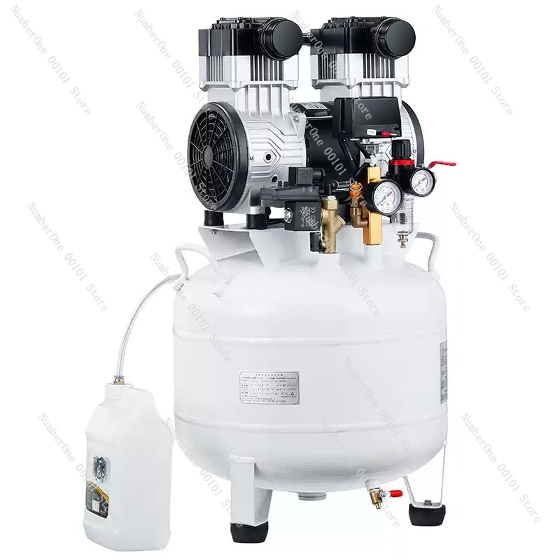 Air Pump Silent - เครื่องอัดอากาศแบบไร้น้ำมันสำหรับงานทันตกรรม, ปั๊มล้างคลินิกและห้องปฏิบัติการ 220V