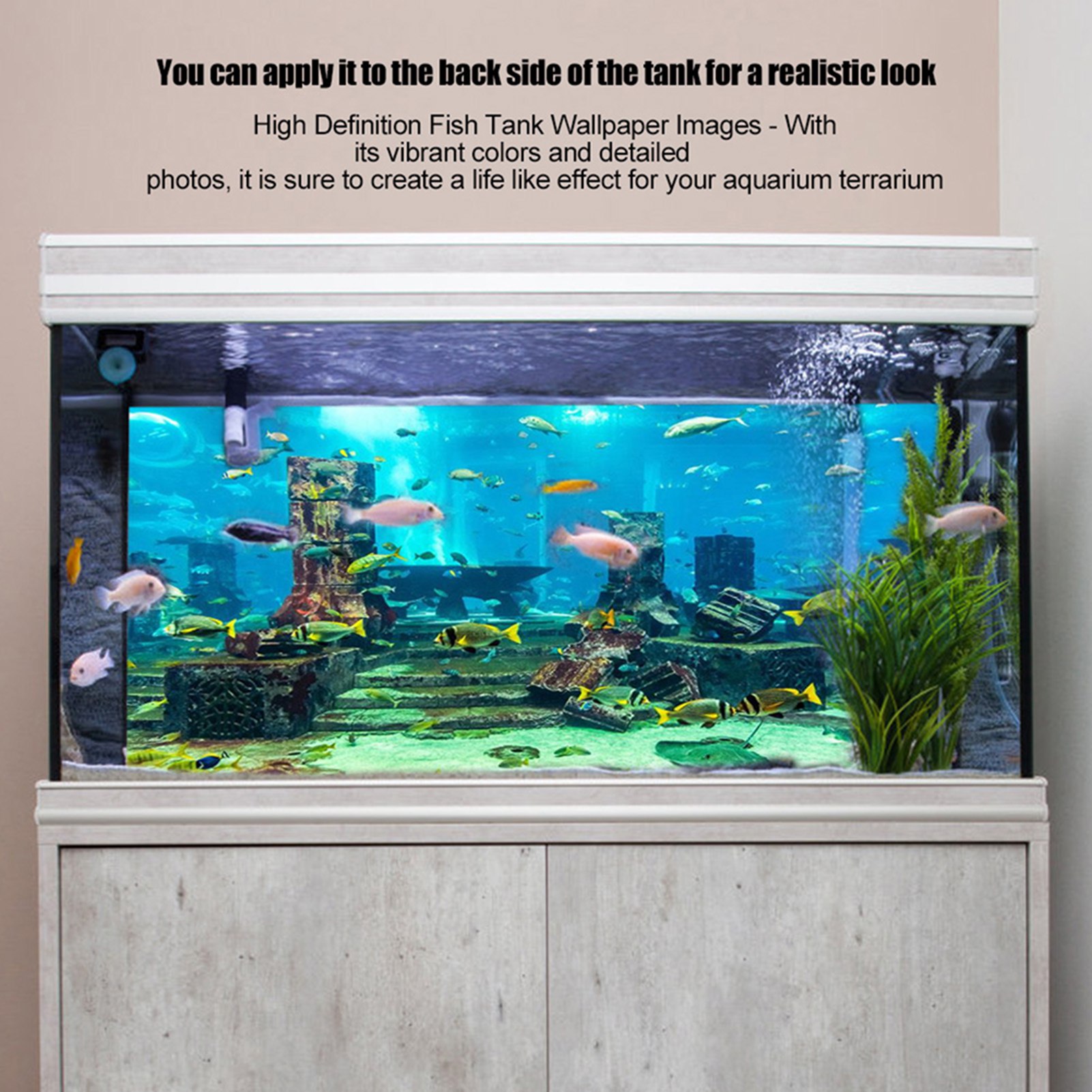 ZK20 Coral Aquarium พื้นหลังใต - Aquarium Fish Poster บทวิจารณ์และราคา