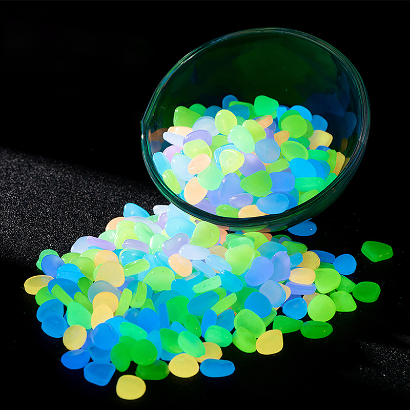 100 ชิ้น หินเรืองแสงตกแต่งสวน  - Aquarium Fish Glow In The Dark บทวิจารณ์และราคา
