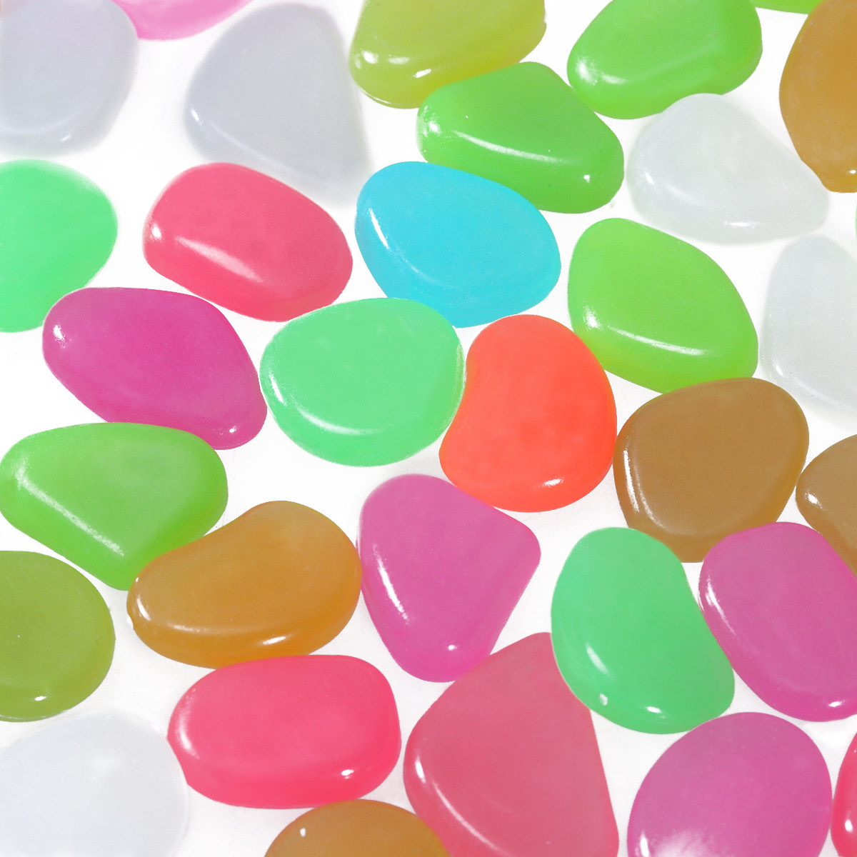 100 ชิ้น หินกรวดเรืองแสงในที่ม - Aquarium Fish Glow In The Dark บทวิจารณ์และราคา