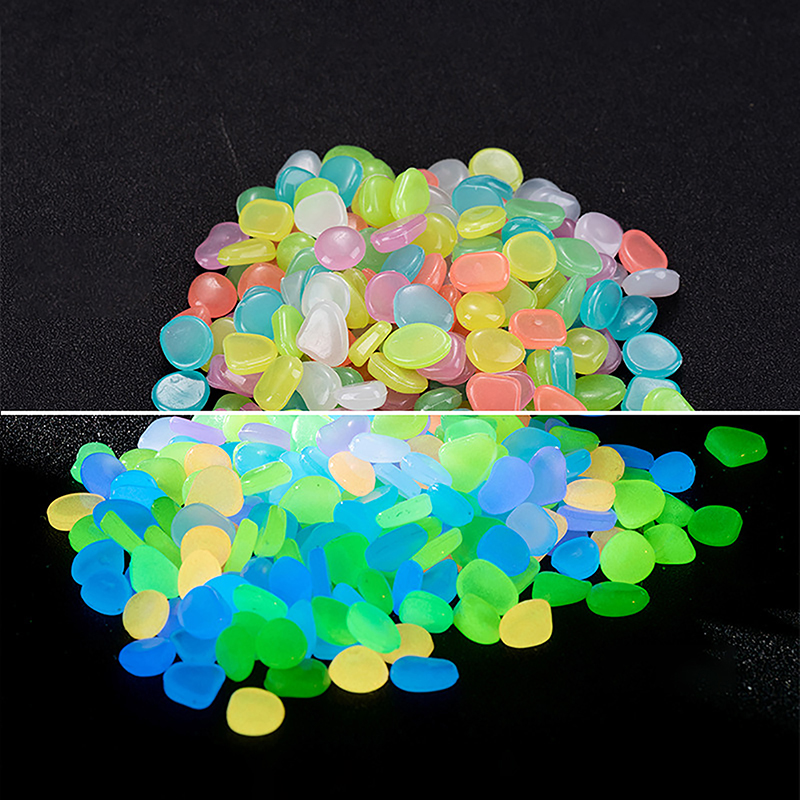 C 100 ชิ้น ของตกแต่งสวน หินเรื - Aquarium Fish Glow In The Dark บทวิจารณ์และราคา