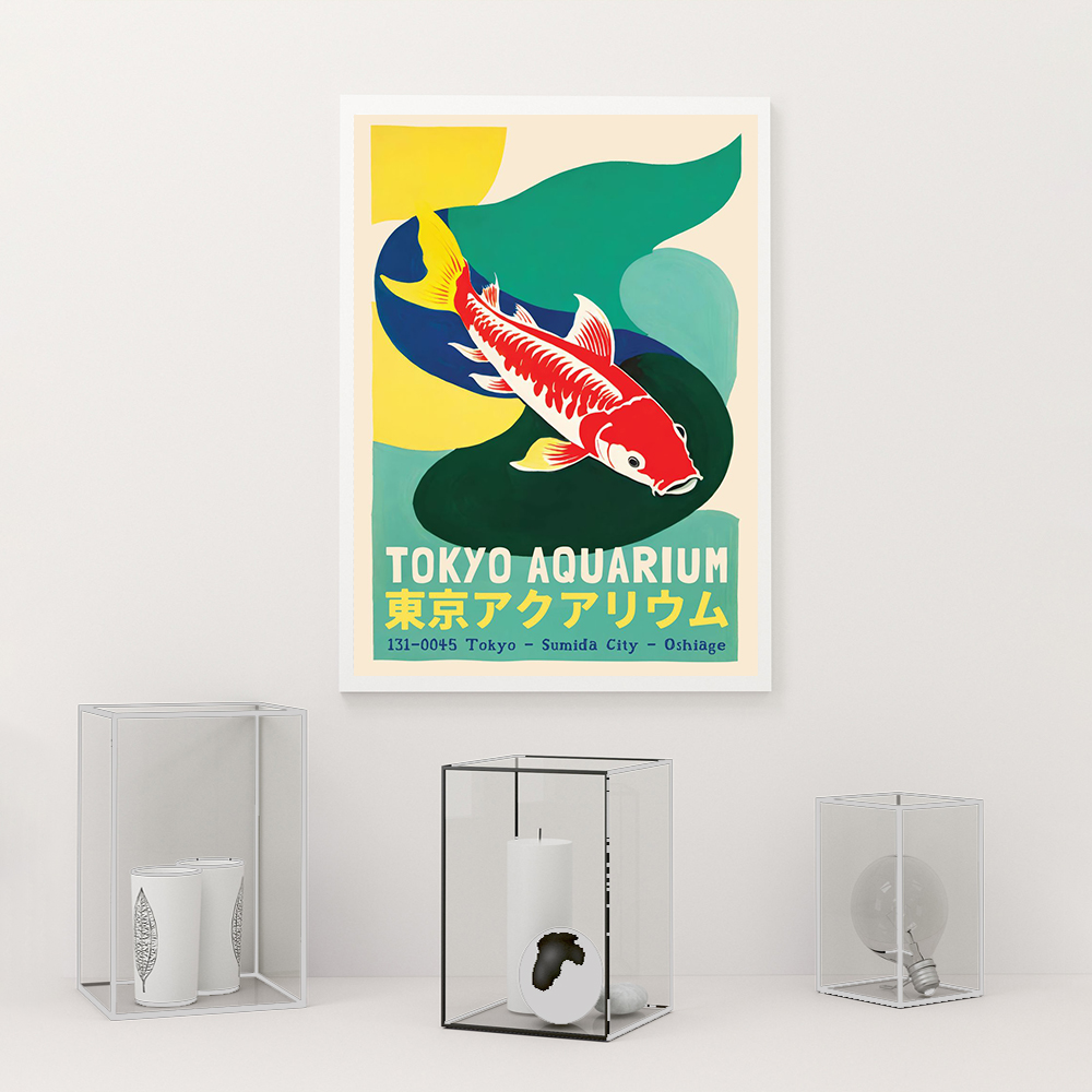 โมเดิร์น Tokyo Aquarium นิทรรศ - Aquarium Fish Poster บทวิจารณ์และราคา