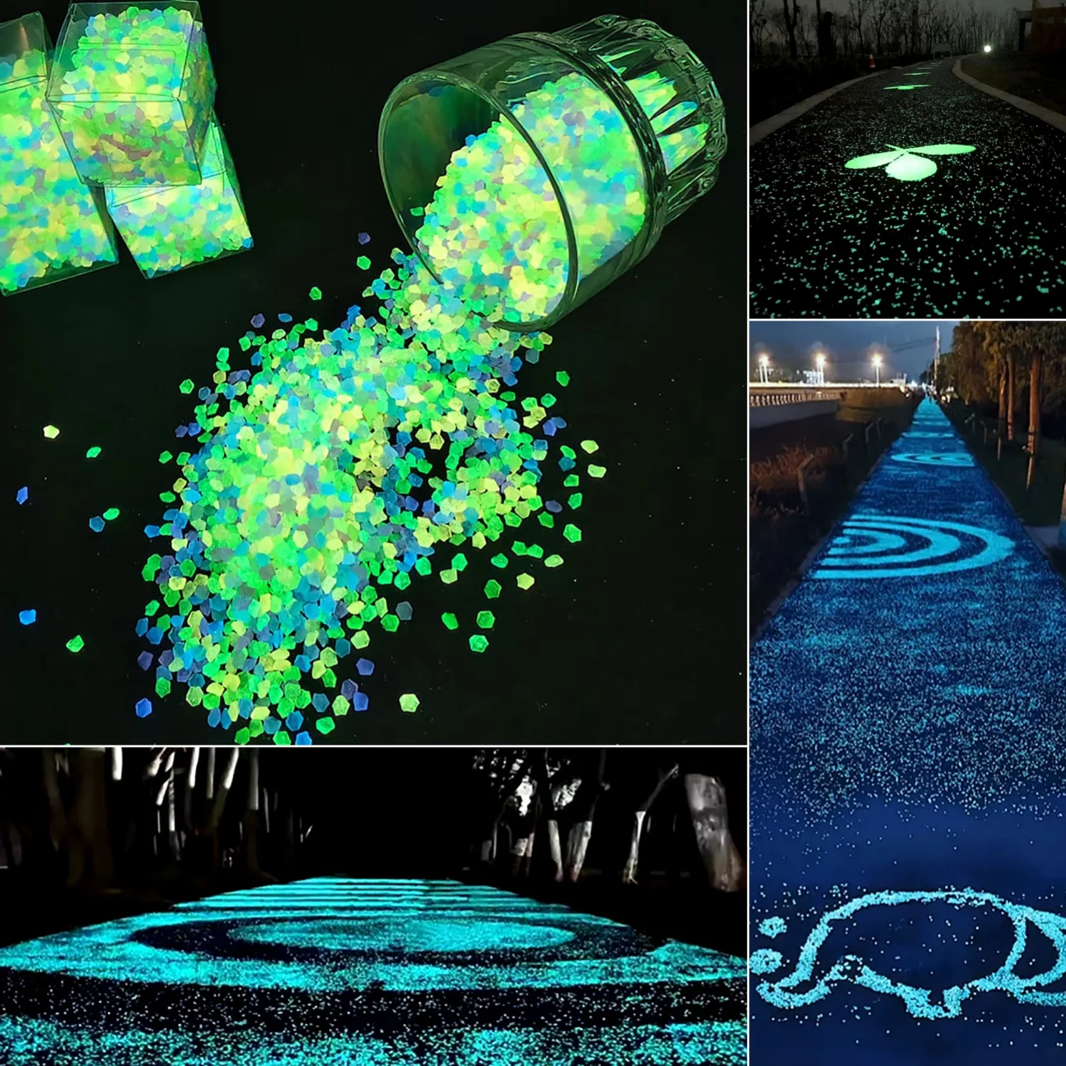 ทรายเรืองแสง 50 กรัม/ถุง ขนาด  - Aquarium Fish Glow In The Dark บทวิจารณ์และราคา