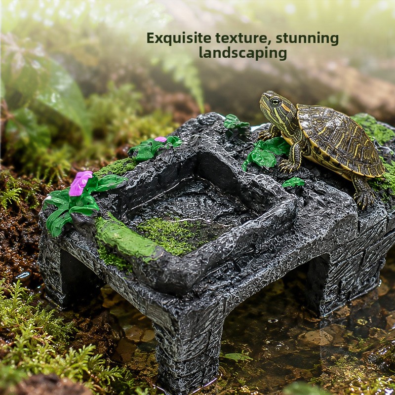 แท่นอาบแดดสำหรับเต่า EXUREALM, - Aquarium Decoration Rock บทวิจารณ์และราคา