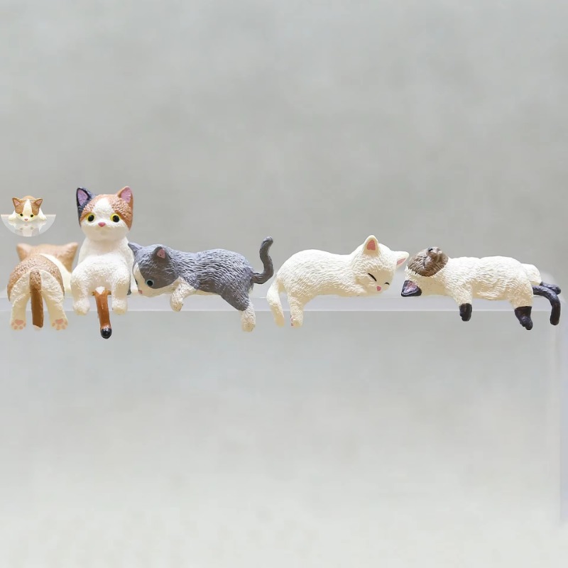 1 PC น่ารักการ์ตูนแมว PVC ตกแต - Aquarium Fish Cartoon บทวิจารณ์และราคา