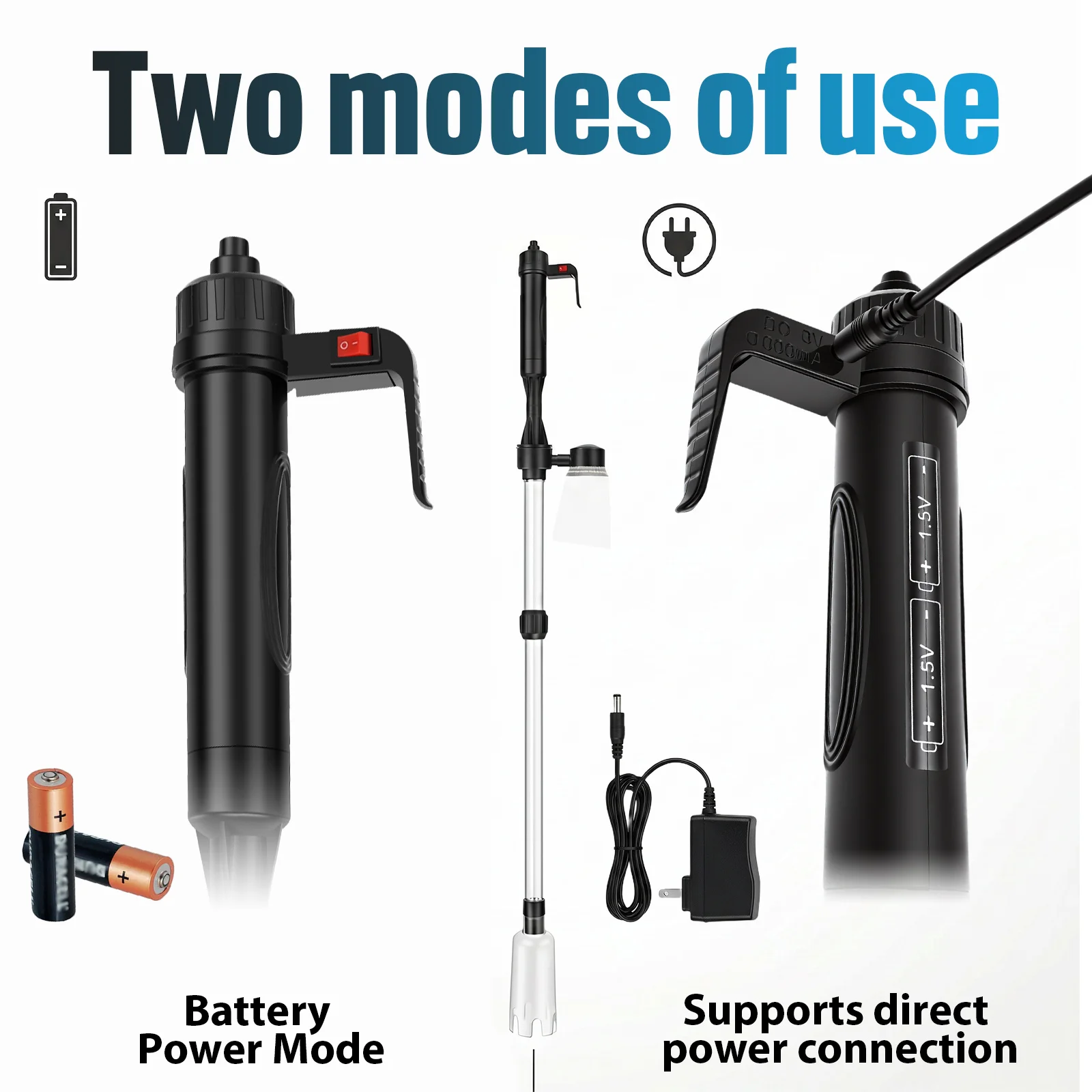 เครื่องดูดทำความสะอาดกรวดในตู้ - Aquarium Fish Electric บทวิจารณ์และราคา