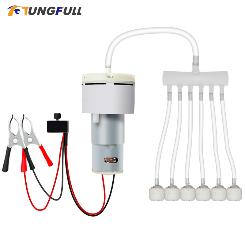 ปั๊มลมขนาดเล็ก DC 12V ปั๊มออกซ - Aquarium Fish Electric บทวิจารณ์และราคา
