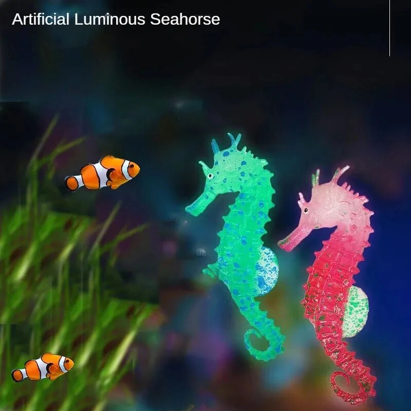 ถังปลา Aquascape ตกแต่งจําลองเ - Aquarium Fish Glow In The Dark บทวิจารณ์และราคา