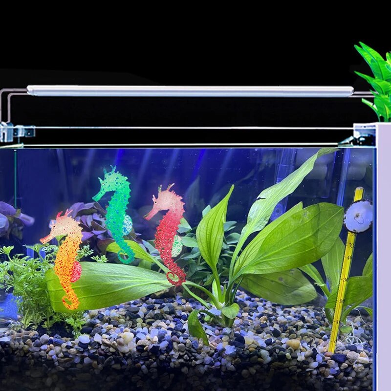 ถังปลา Aquascape ตกแต่งจําลองเ - Aquarium Fish Glow In The Dark บทวิจารณ์และราคา