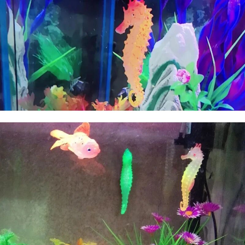 ถังปลา Aquascape ตกแต่งจําลองเ - Aquarium Fish Glow In The Dark บทวิจารณ์และราคา