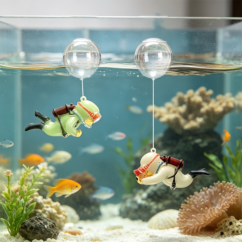 ของตกแต่งตู้ปลา เรซิน ตกแต่งภู - Aquarium Fish Cartoon บทวิจารณ์และราคา