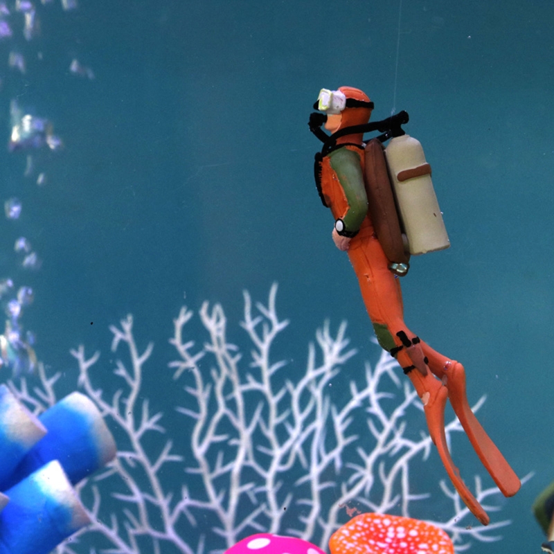 Aquarium DIVER ตกแต่งลอยเรซิ่น - All Fish In Aquarium บทวิจารณ์และราคา