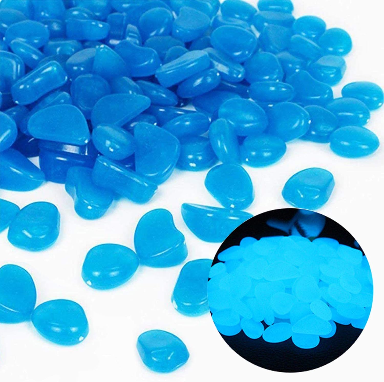 ถังปลา Rocks Glow Blue Pebbles - Aquarium Fish Photography บทวิจารณ์และราคา