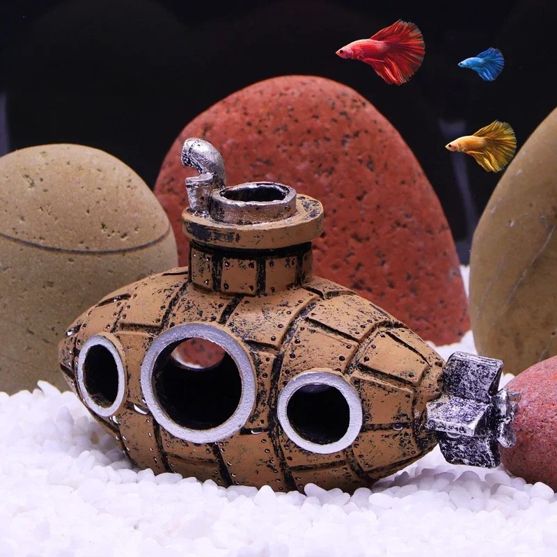 ของตกแต่งเรซิ่นรูปเรือดำน้ำสำห - Aquarium Fish Cartoon บทวิจารณ์และราคา