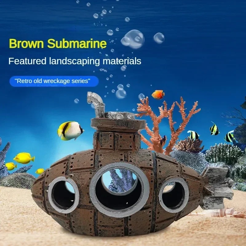 ของตกแต่งเรซิ่นรูปเรือดำน้ำสำห - Aquarium Fish Cartoon บทวิจารณ์และราคา