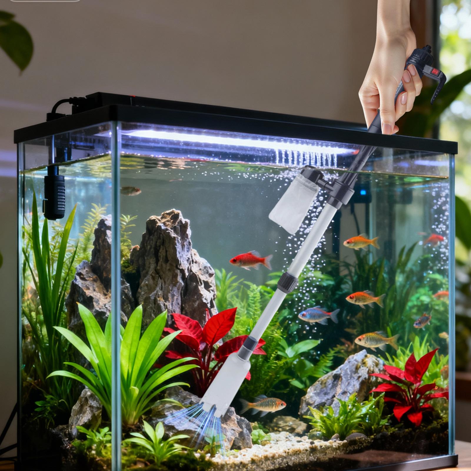 เครื่องดูดทรายตู้ปลาแบบปรับระด - Aquarium Fish Electric บทวิจารณ์และราคา